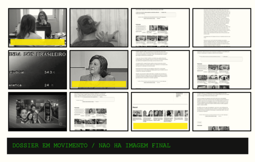 GIF em forma de dossiê com imagens da hemeroteca